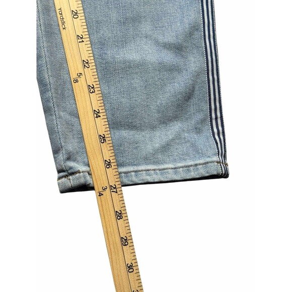 Talbots Modern Ankle Jean Side Stripe Women’s 10 Blue Stretch Denim Pants - Picture 7 of 8